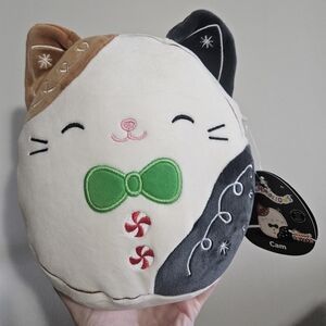 NWT Cam The Cat Holiday Select Series 8" Squishmallow Black Tag Christmas Plush